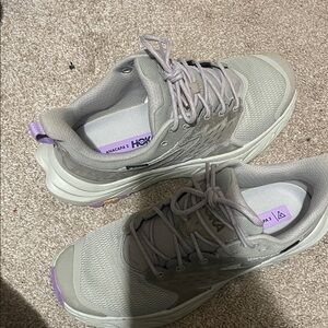 Hoka Women's Gray and Purple Athletic Shoes